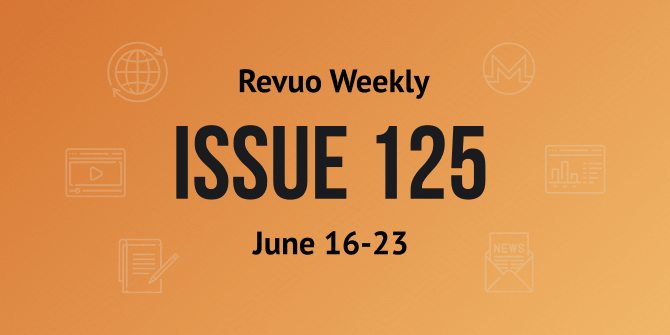 Revuo Monero Weekly #125 Slide