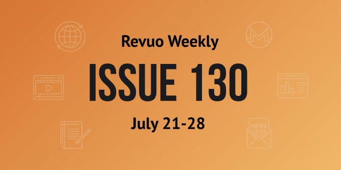 Revuo Monero Weekly #130 Slide