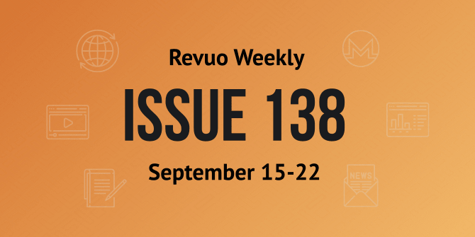 Revuo Monero Weekly #138 Slide