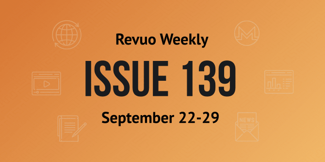 Revuo Monero Weekly #139 Slide
