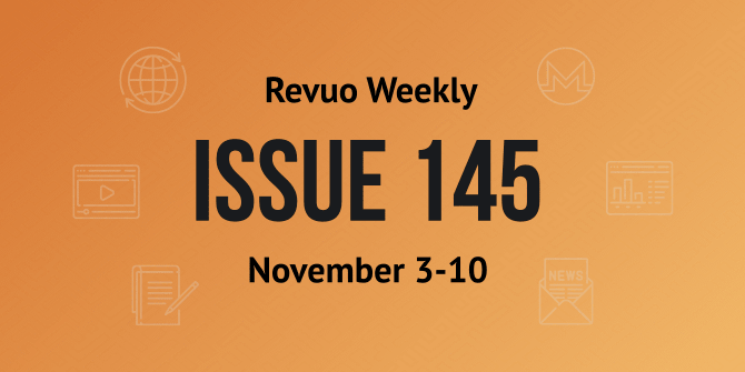 Revuo Monero Weekly #145 Slide