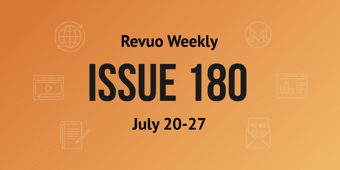 Revuo Monero Weekly #180 Slide