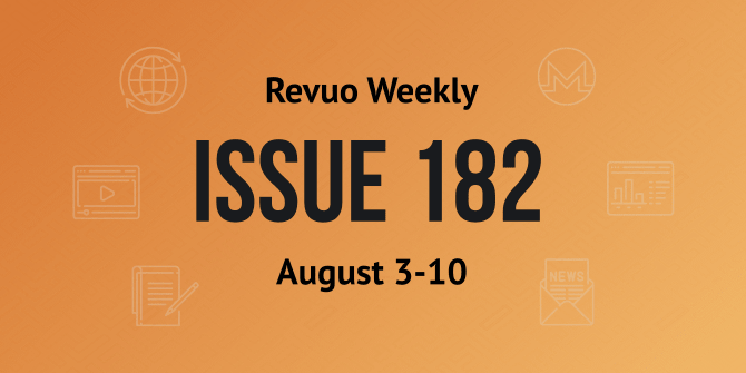 Revuo Monero Weekly #182 Slide