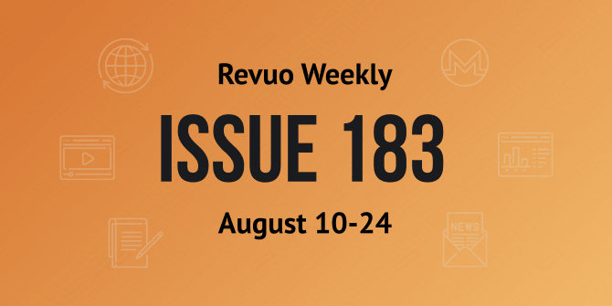Revuo Monero Weekly #183 Slide