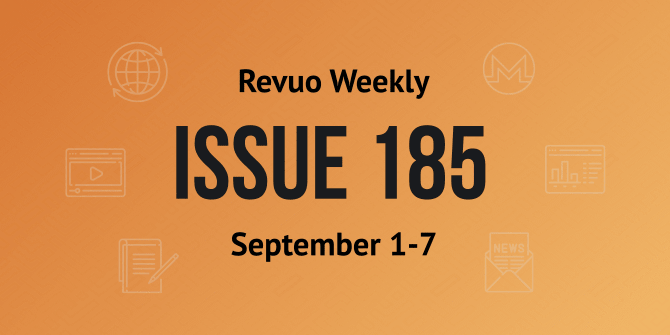 Revuo Monero Weekly #185 Slide