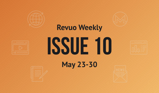 Revuo Monero Weekly # cover