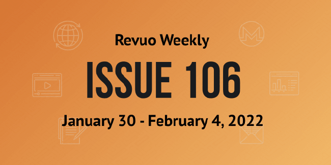 Revuo Monero Weekly # cover