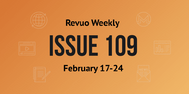 Revuo Monero Weekly # cover