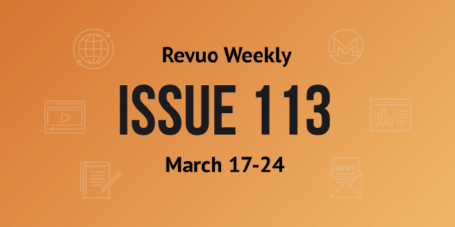 Revuo Monero Weekly # cover