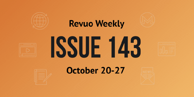 Revuo Monero Weekly # cover