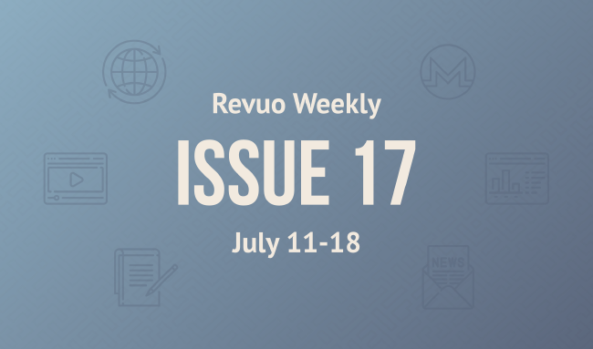 Revuo Monero Weekly # cover