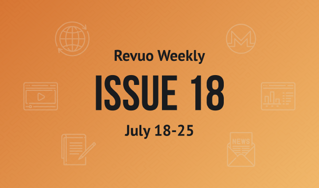 Revuo Monero Weekly # cover