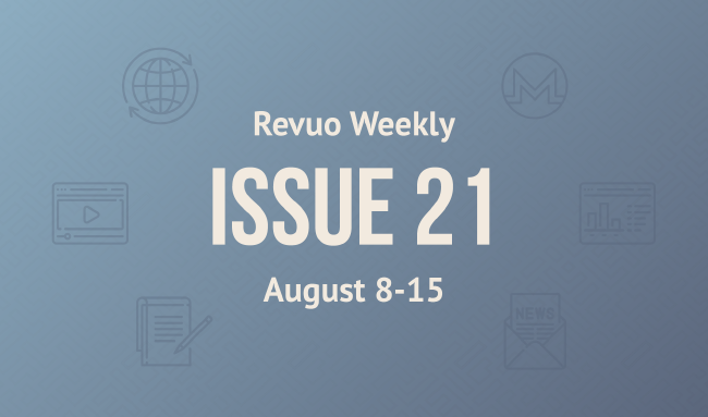 Revuo Monero Weekly # cover