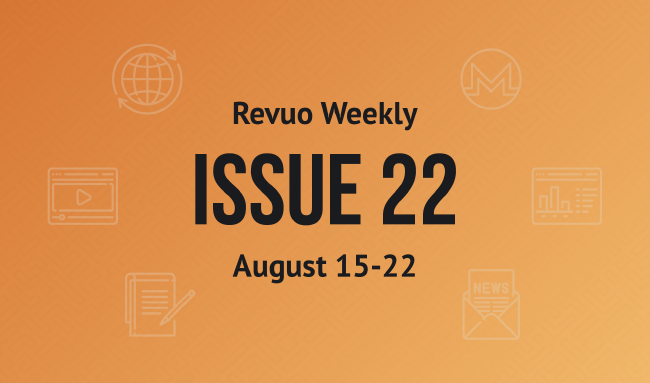 Revuo Monero Weekly # cover