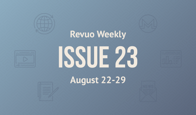 Revuo Monero Weekly # cover