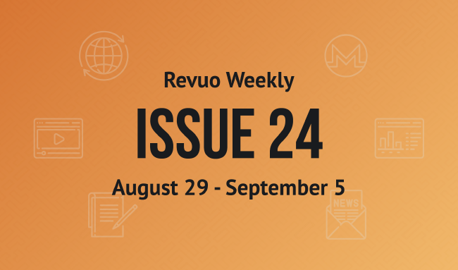 Revuo Monero Weekly # cover