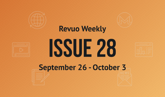 Revuo Monero Weekly # cover