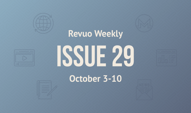 Revuo Monero Weekly # cover