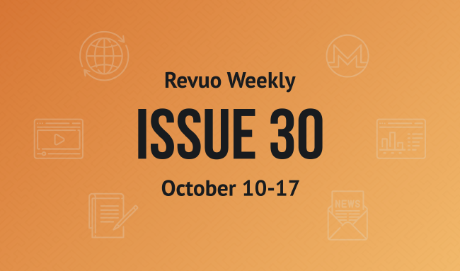 Revuo Monero Weekly # cover