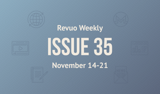 Revuo Monero Weekly # cover