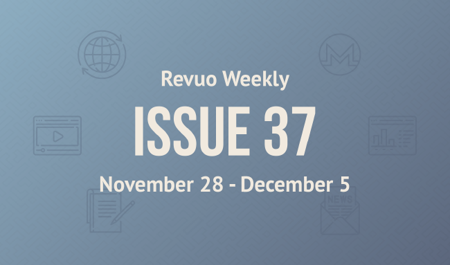 Revuo Monero Weekly # cover