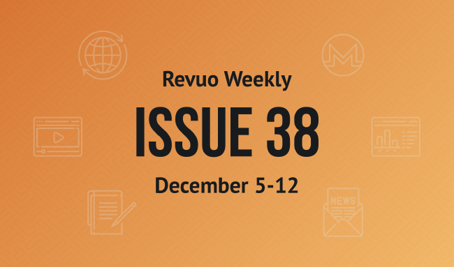 Revuo Monero Weekly # cover