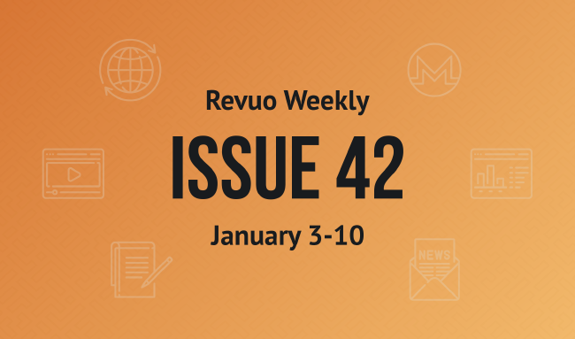 Revuo Monero Weekly # cover