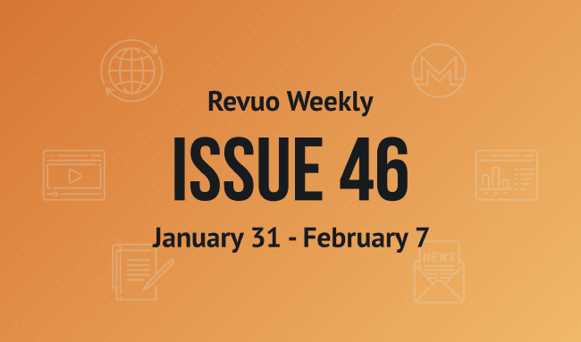 Revuo Monero Weekly # cover