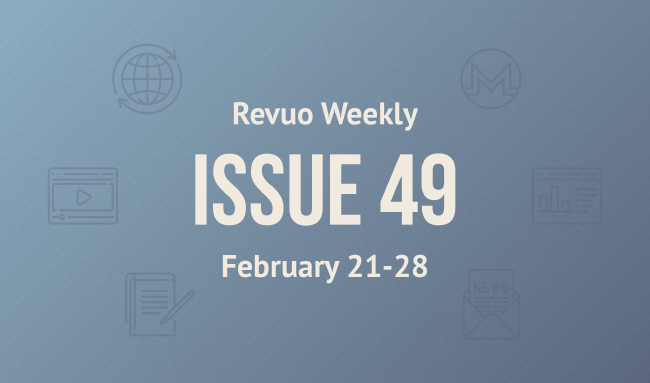 Revuo Monero Weekly # cover