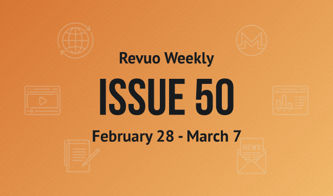 Revuo Monero Weekly # cover