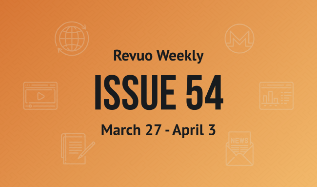 Revuo Monero Weekly # cover