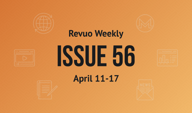 Revuo Monero Weekly # cover