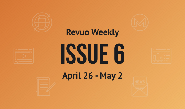 Revuo Monero Weekly # cover