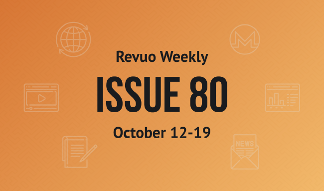 Revuo Monero Weekly # cover