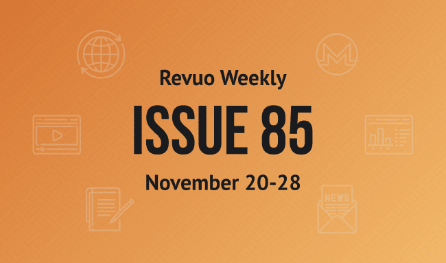 Revuo Monero Weekly # cover