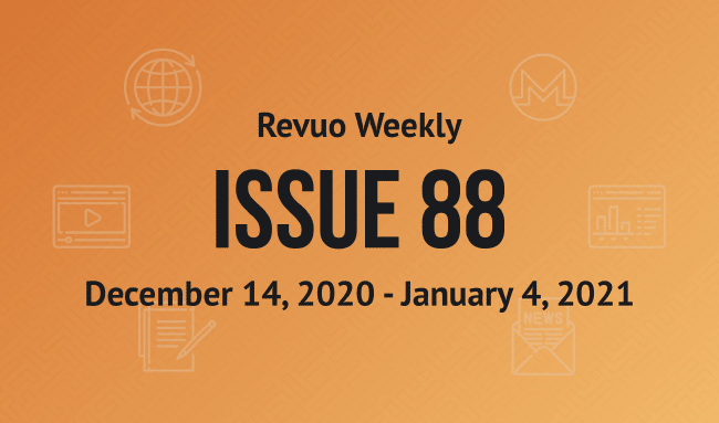 Revuo Monero Weekly # cover