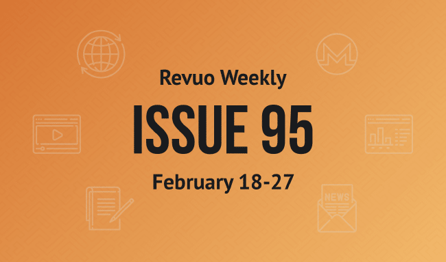 Revuo Monero Weekly # cover